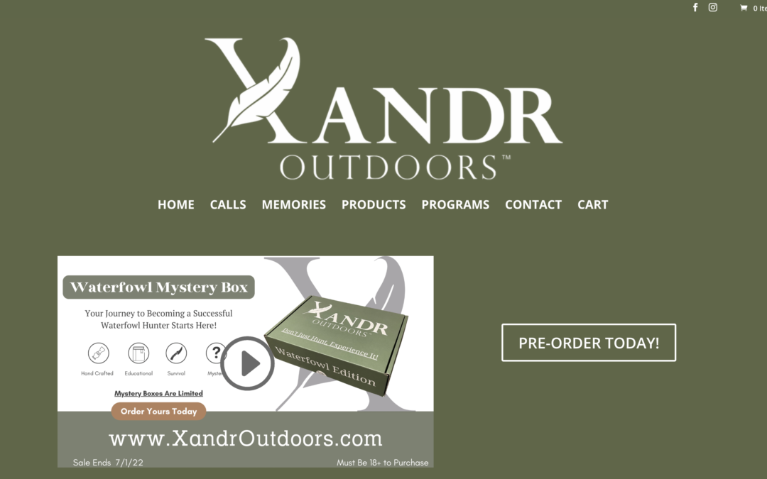 Xandr Outdoors Website